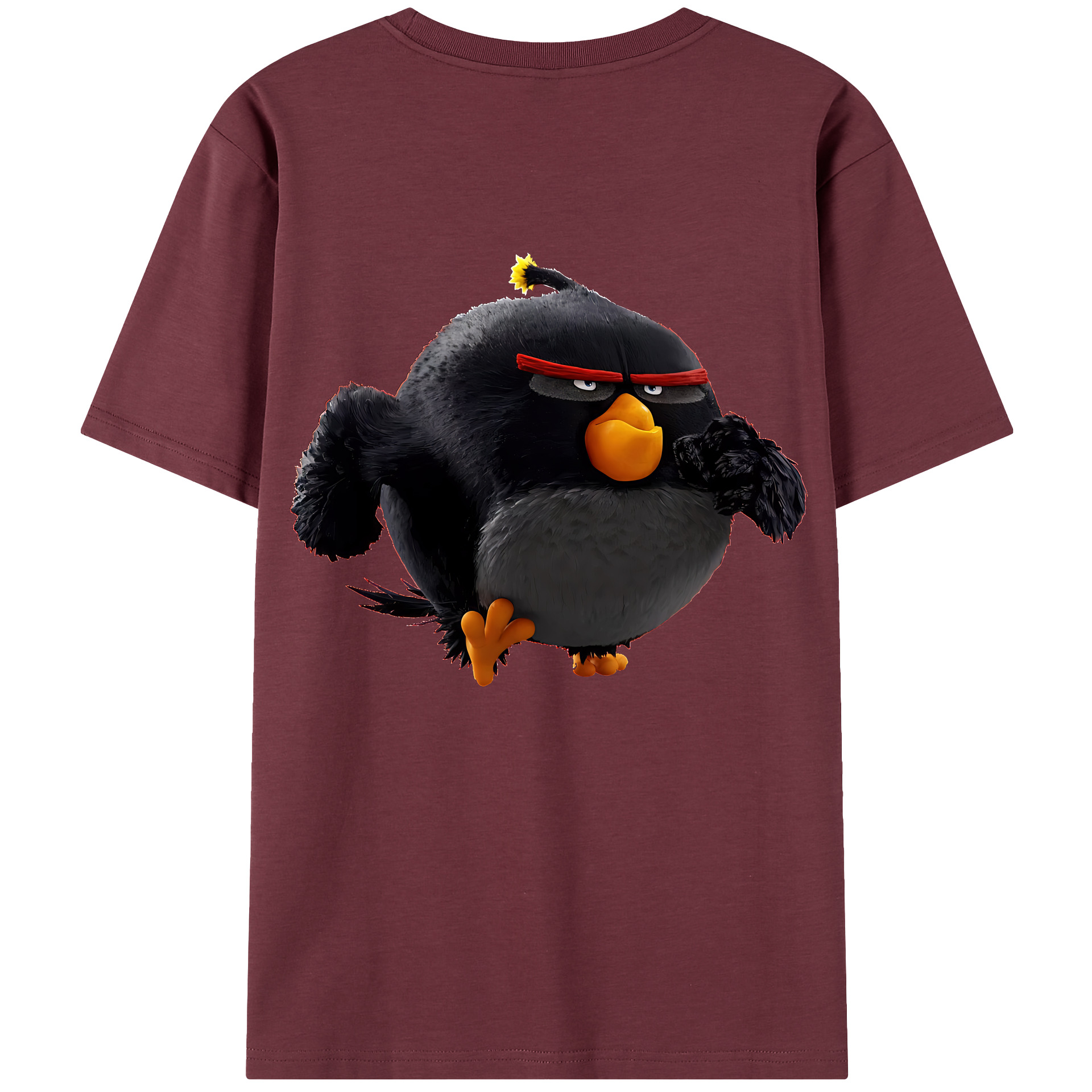 （画像用） Angry Birds アングリーバード 綿100％半袖Tシャツ（背面プリント）